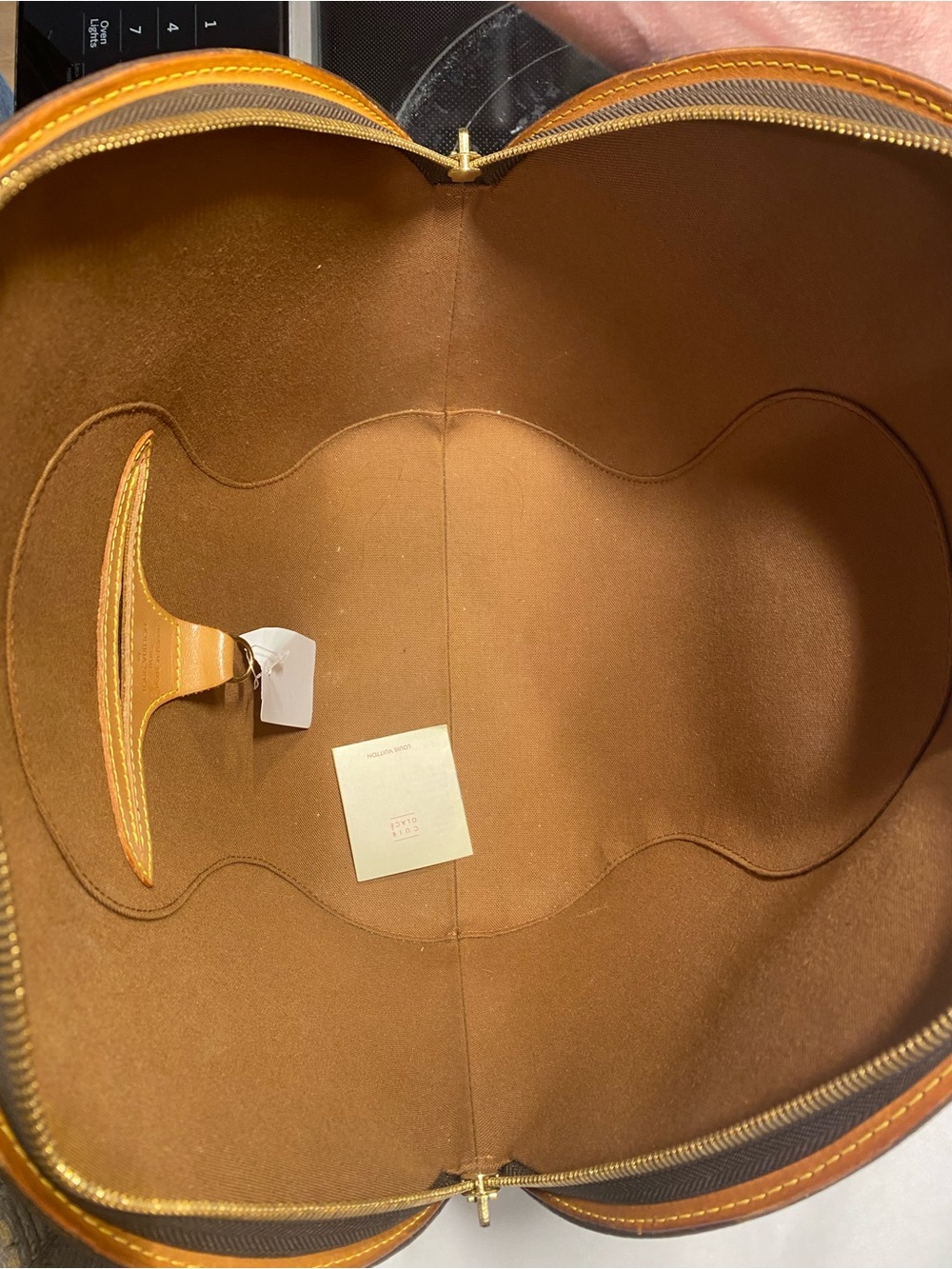 Louis Vuitton Brown Monogram Dome Satchel with Tan Trim - Picture 4 of 6